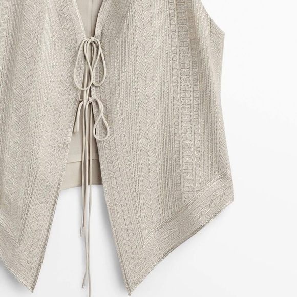 MOSSIMO DUTTY METALLIC THREAD VEST WITH EMBROIDERY - Picture 3 of 16